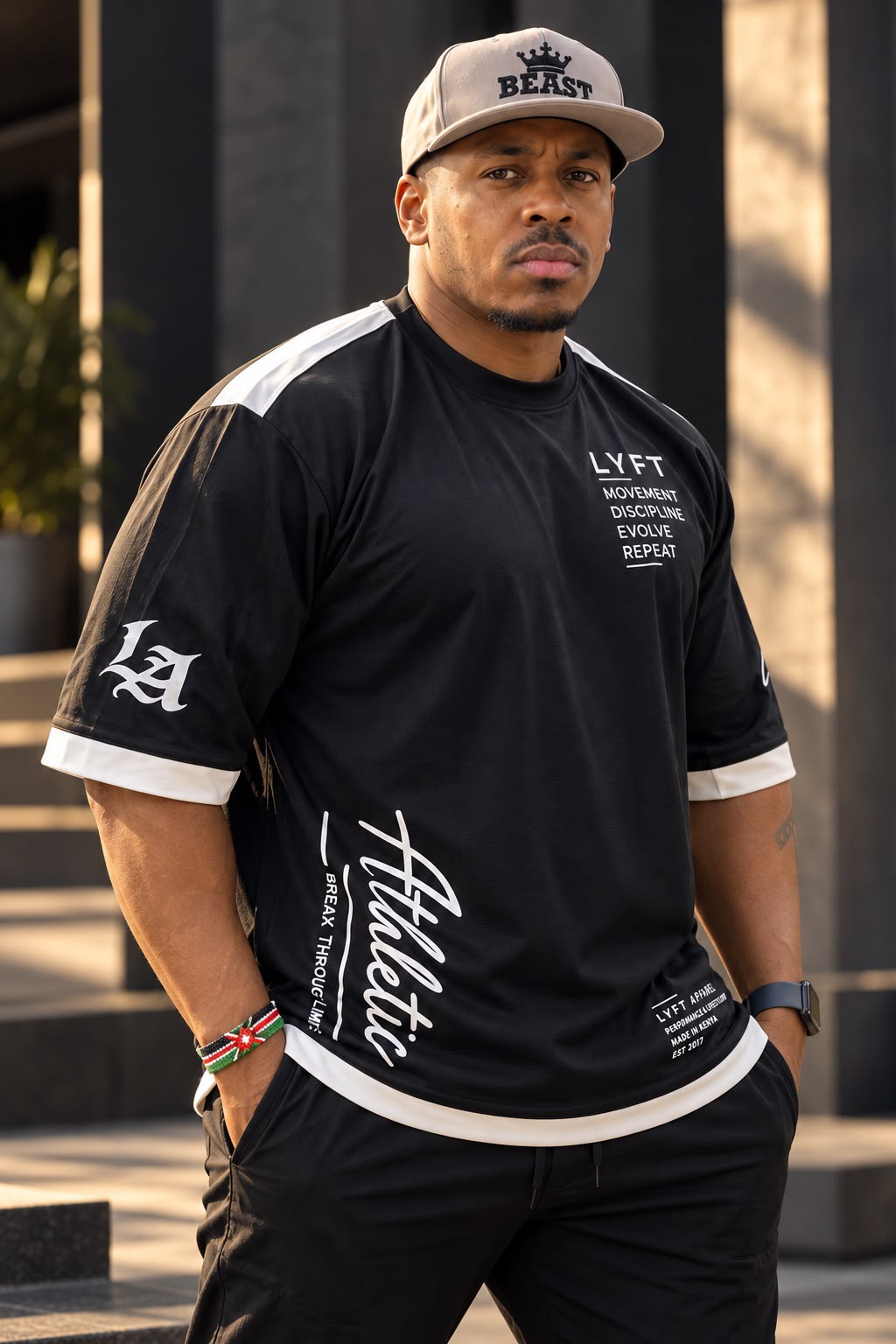 LYFT BLACK ATHLETIC SIGNATURE TEE