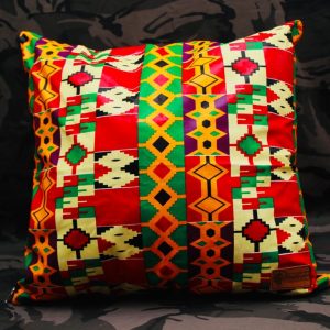 Red-Green Ankara pillows (Cover plus cushion)